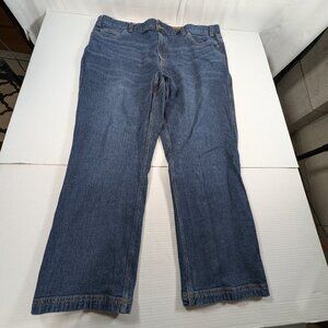 Duluth Men's 44 X 30 Relaxed Fit Flex Ballroom dark wash denim Blue Jeans